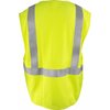 Ironwear Flame-Resistant Safety Vest Class 2  w/ Zipper & Radio Tabs (Lime/2X-Large) 1257FR-LZ-RD-2XL